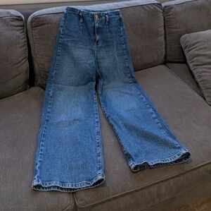 Zara Women's Blue Flare Jeans